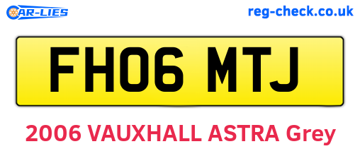 FH06MTJ are the vehicle registration plates.