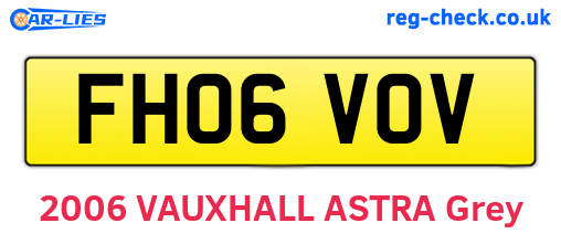 FH06VOV are the vehicle registration plates.