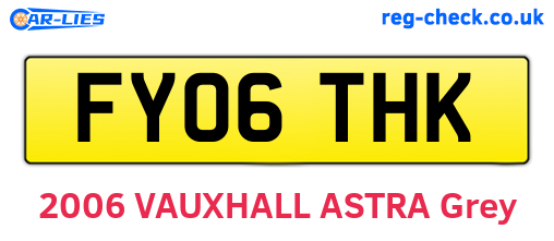 FY06THK are the vehicle registration plates.