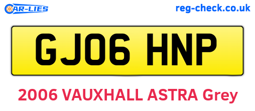 GJ06HNP are the vehicle registration plates.