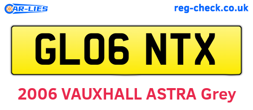 GL06NTX are the vehicle registration plates.