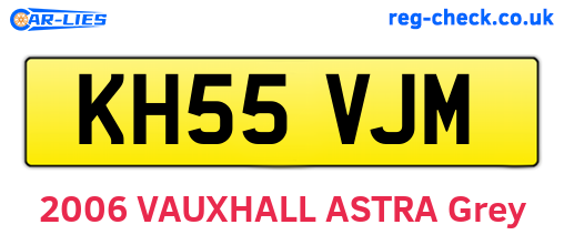 KH55VJM are the vehicle registration plates.