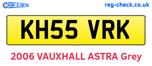 KH55VRK are the vehicle registration plates.