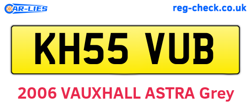 KH55VUB are the vehicle registration plates.