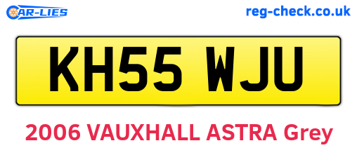 KH55WJU are the vehicle registration plates.