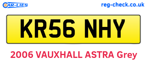 KR56NHY are the vehicle registration plates.