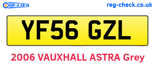 YF56GZL are the vehicle registration plates.