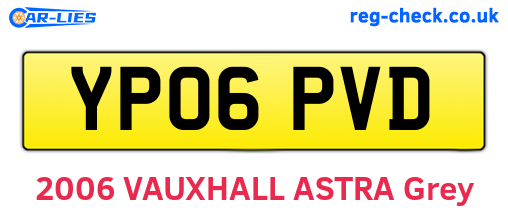 YP06PVD are the vehicle registration plates.