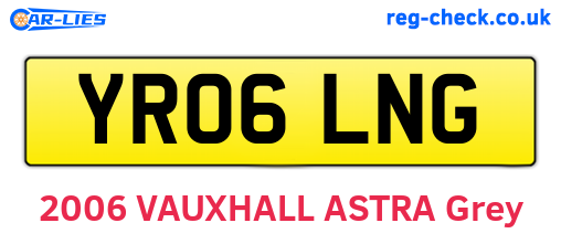 YR06LNG are the vehicle registration plates.