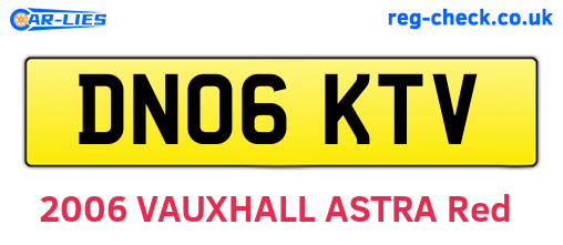 DN06KTV are the vehicle registration plates.