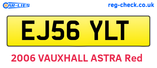 EJ56YLT are the vehicle registration plates.