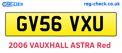 GV56VXU are the vehicle registration plates.
