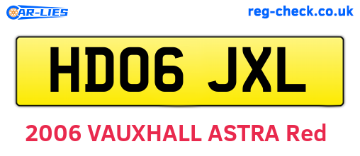 HD06JXL are the vehicle registration plates.