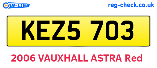 KEZ5703 are the vehicle registration plates.