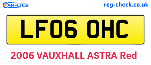 LF06OHC are the vehicle registration plates.