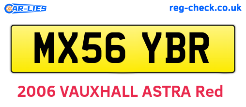 MX56YBR are the vehicle registration plates.
