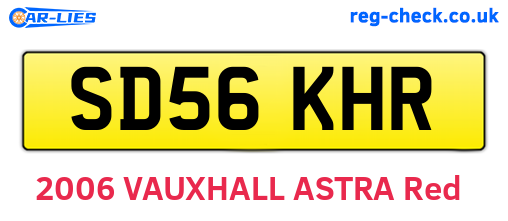 SD56KHR are the vehicle registration plates.