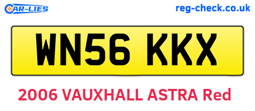 WN56KKX are the vehicle registration plates.