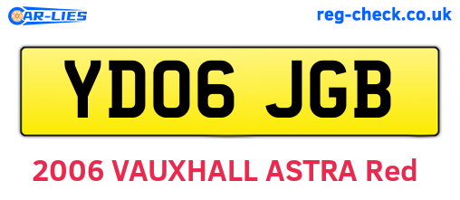 YD06JGB are the vehicle registration plates.