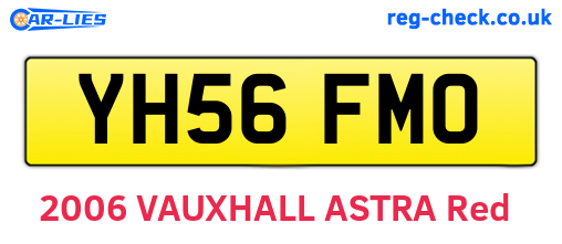 YH56FMO are the vehicle registration plates.