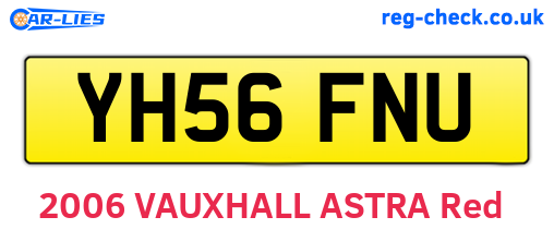 YH56FNU are the vehicle registration plates.