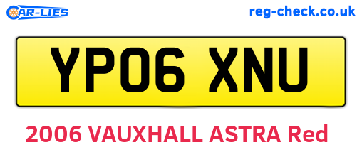 YP06XNU are the vehicle registration plates.