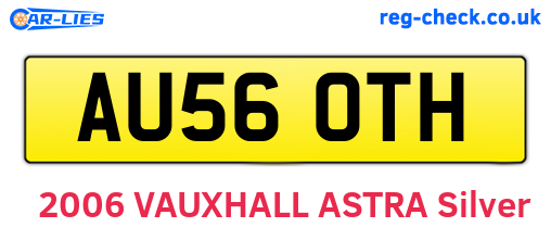 AU56OTH are the vehicle registration plates.