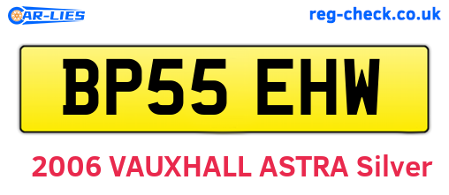 BP55EHW are the vehicle registration plates.