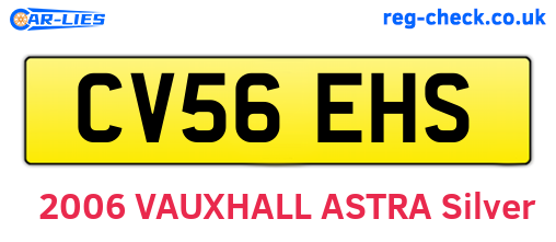 CV56EHS are the vehicle registration plates.