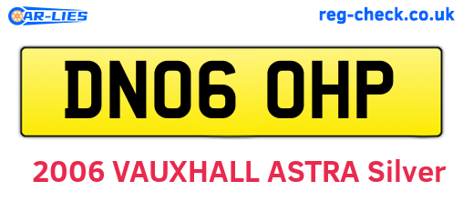 DN06OHP are the vehicle registration plates.
