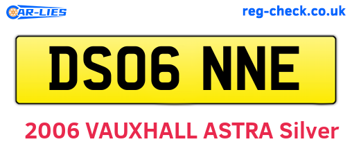 DS06NNE are the vehicle registration plates.