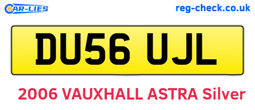 DU56UJL are the vehicle registration plates.