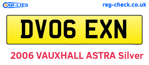 DV06EXN are the vehicle registration plates.
