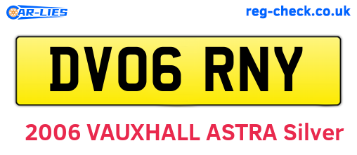 DV06RNY are the vehicle registration plates.