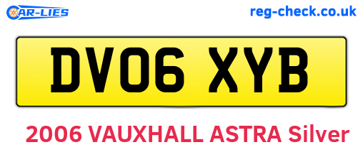 DV06XYB are the vehicle registration plates.