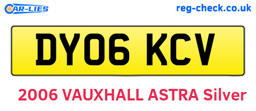 DY06KCV are the vehicle registration plates.