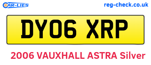 DY06XRP are the vehicle registration plates.