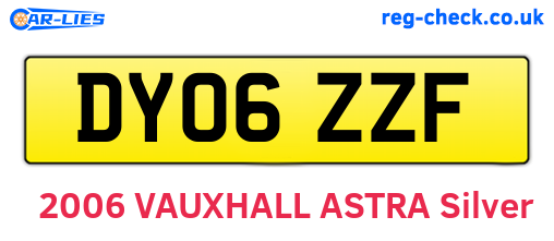 DY06ZZF are the vehicle registration plates.