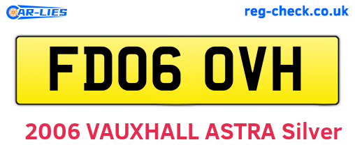 FD06OVH are the vehicle registration plates.