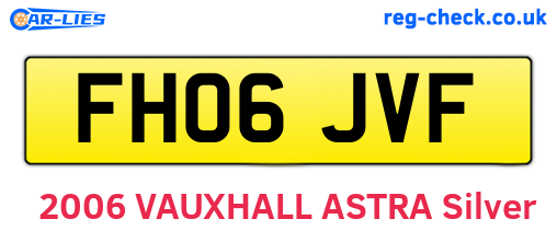 FH06JVF are the vehicle registration plates.