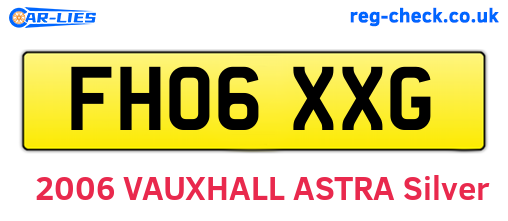 FH06XXG are the vehicle registration plates.