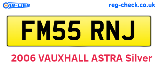 FM55RNJ are the vehicle registration plates.
