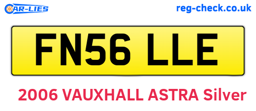 FN56LLE are the vehicle registration plates.