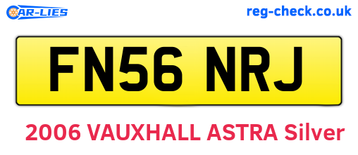 FN56NRJ are the vehicle registration plates.