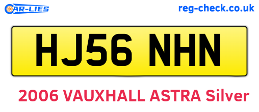 HJ56NHN are the vehicle registration plates.