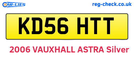 KD56HTT are the vehicle registration plates.