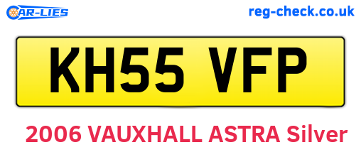 KH55VFP are the vehicle registration plates.