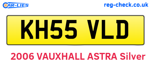 KH55VLD are the vehicle registration plates.