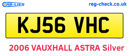 KJ56VHC are the vehicle registration plates.