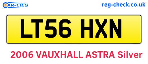 LT56HXN are the vehicle registration plates.